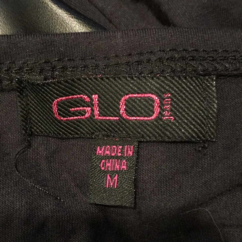 Glo Jeans Top Cami Built in Underwire Faux Leather Belt Accent Medium - Picture 4 of 6